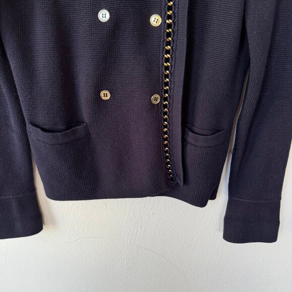 Adrienne Vittadini size P/M Blue gold hardware sweater - Picture 4 of 11